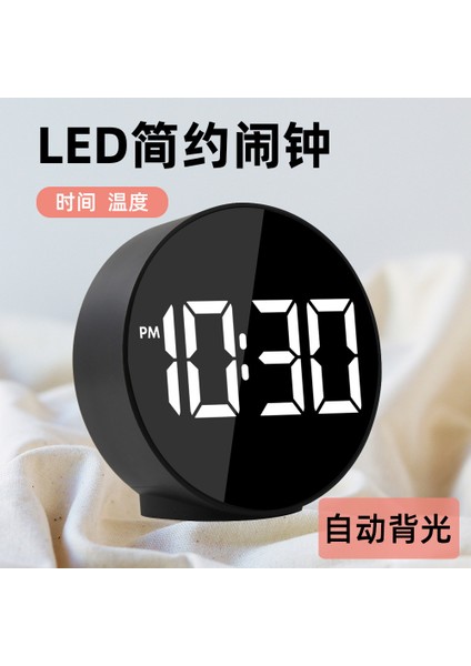 3209 LED Aynalı Alarmlı Saat Sıcaklık Göstergeli Siyah (Yurt Dışından) modelleri