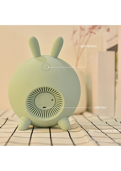 Silikon Tavşan USB Çalar Saat ve Lamba (Yurt Dışından) fırsatları