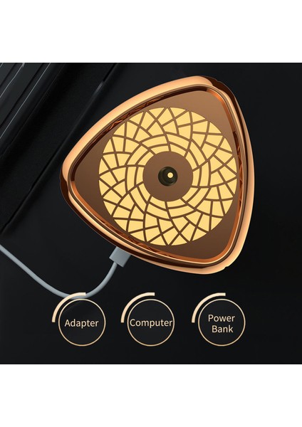 1000 ml Nemlendirici Renkli Gece Lambası USB Masaüstü (Yurt Dışından)