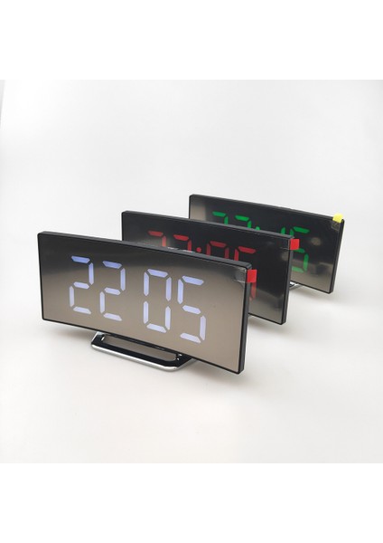 6507 Beyaz LED Aynalı Sessiz Çalar Saat (Yurt Dışından) fiyatları