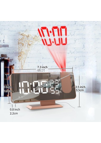 7 Inç LED Ekranlı Prksiyonlu Çalar Saat, USB Şarj ve Fm Radyo (Yurt Dışından) modelleri
