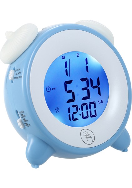 Çocuk Çalar Saat 7 Renkli Şarj Edilebilir Uyku Zamanlayıcı (Yurt Dışından)