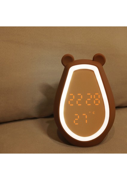 Zuomei Ayı Çalar Saat Şarj Edilebilir Bluetooth Hoparlör, Gece Lambası, Snooz, 12/24 Saat (Yurt Dışından) indirimleri