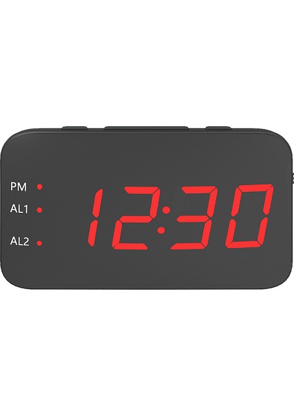 LED Dijital Taşınabilir Sessiz Masa Üstü Çalar Saat Kırmızı (Yurt Dışından)