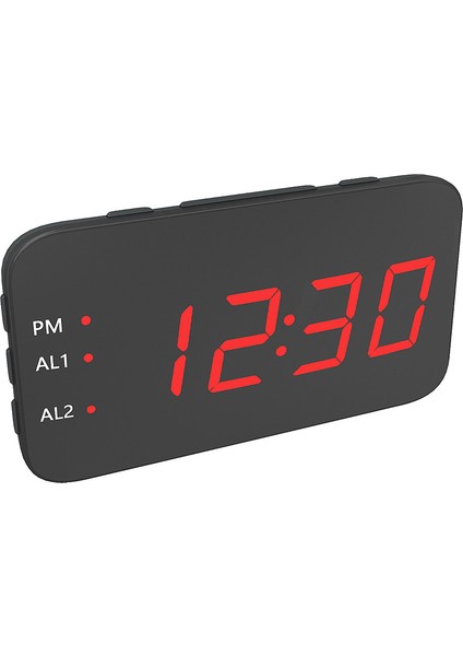 LED Dijital Taşınabilir Sessiz Masa Üstü Çalar Saat Kırmızı (Yurt Dışından)