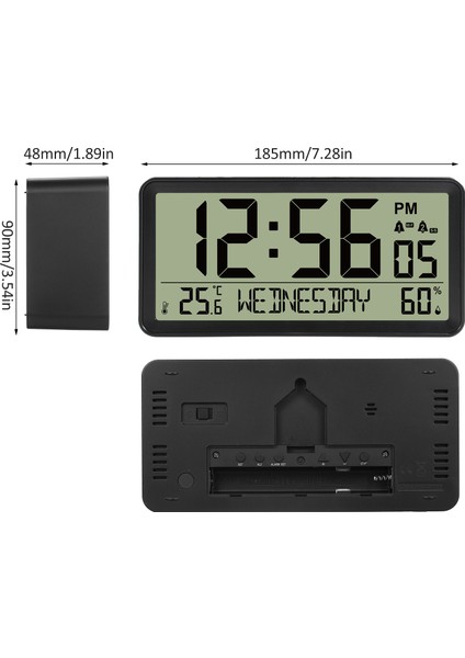 LCD Dijital Çalar Saat Sıcaklık Nem Pil Aydınlatma Erteleme (Yurt Dışından) fiyatları