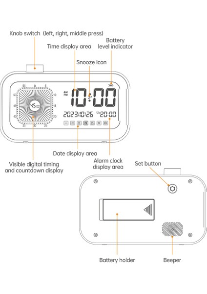 60 Dakika Görsel Zamanlayıcı - Sessiz LCD Ekranlı Mutfak ve Zaman Yönetimi Sayacı (Yurt Dışından) indirimleri