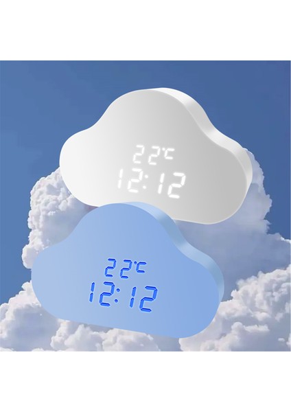 LED Bulut Alarm Saati, Ses Kontrollü Sıcaklık Göstergeli Gece Lambası (Yurt Dışından) fiyatları