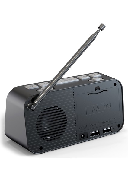 Dab Fm Radyolu Çalar Saat - Çift USB Şarj, Parlaklık, Ses ve Uyku Zamanlayıcı (Yurt Dışından) indirimleri