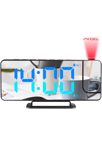 Dönebilir Prktörlü Alarm Saati Rgb LED 6 Parlaklık Seviyesi Şekerleme Yatak ve Oturma Odası (Yurt Dışından) fiyatları