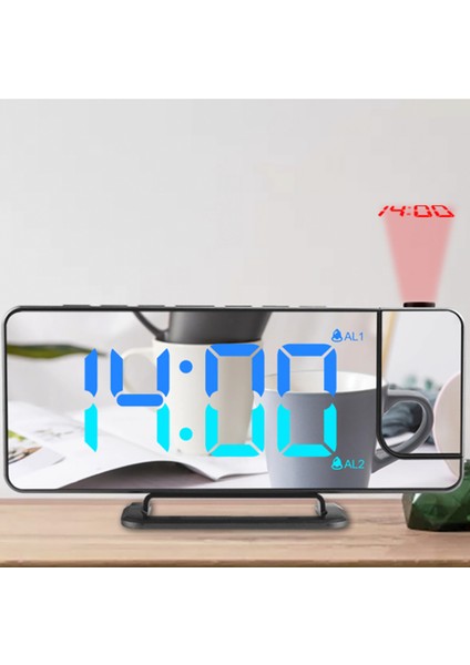 Dönebilir Prktörlü Alarm Saati Rgb LED 6 Parlaklık Seviyesi Şekerleme Yatak ve Oturma Odası (Yurt Dışından) fırsatları