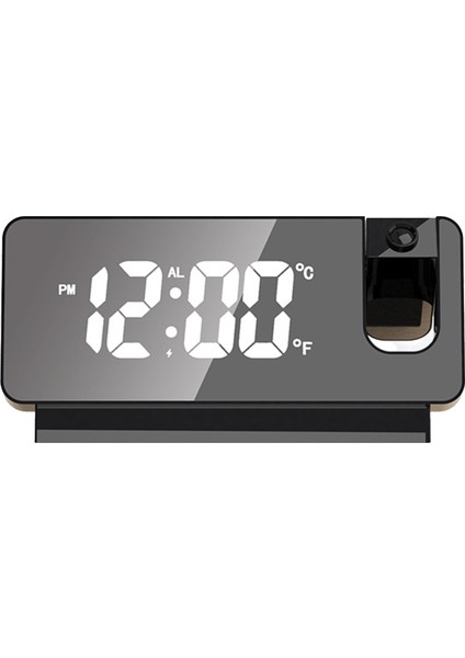 Taşınabilir LED Prksiyonlu Alarmlı Saat - Sıcaklık Tarih USB Şarj (Yurt Dışından)
