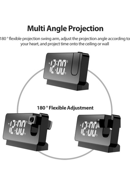 Taşınabilir LED Prksiyonlu Alarmlı Saat - Sıcaklık Tarih USB Şarj (Yurt Dışından) fiyatları