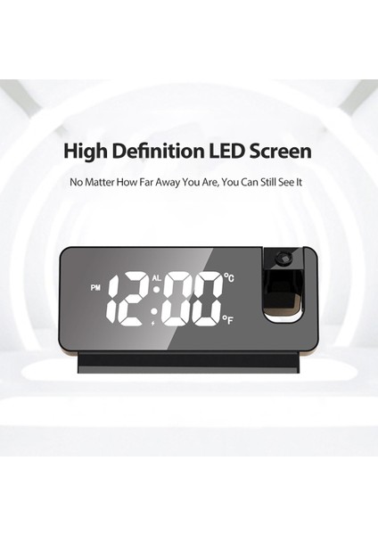 Taşınabilir LED Prksiyonlu Alarmlı Saat - Sıcaklık Tarih USB Şarj (Yurt Dışından) fırsatları