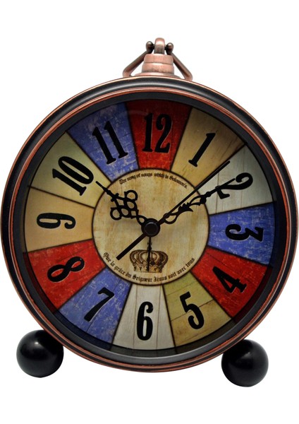Retro Sessiz Metal Çalar Saat 550-22 (Yurt Dışından)