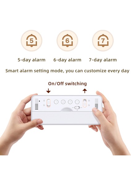 8001-EN Dijital Saat - Sıcaklık/nem Göstergeli Ayarlanabilir LED Çift Alarm (Yurt Dışından) fiyatları