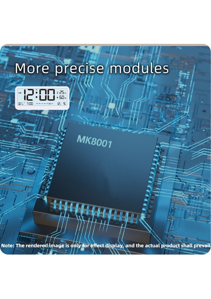 8001-EN Dijital Saat - Sıcaklık/nem Göstergeli Ayarlanabilir LED Çift Alarm (Yurt Dışından) indirimleri