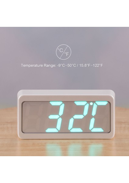 115 Renk Rgb LED Ses Kontrollü Çalar Saat - Usb/pil, Beyaz (Yurt Dışından) fırsatları