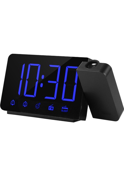 180° Prksiyonlu Alarm Saati - Fm Radyo, USB Şarj, Çift Alarm, Işık Ayarı (Yurt Dışından)