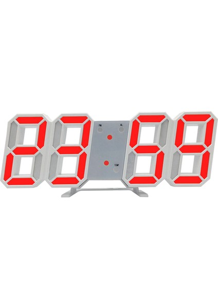 3D LED Duvar Saati Sıcaklık Göstergeli Geniş Ekran Dijital Alarm Ev & Ofis (Yurt Dışından)