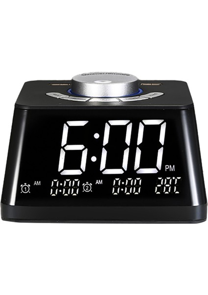 Akıllı Dijital Çalar Saat, Fm Radyo, Sıcaklık ve Gece Lambası (Yurt Dışından)