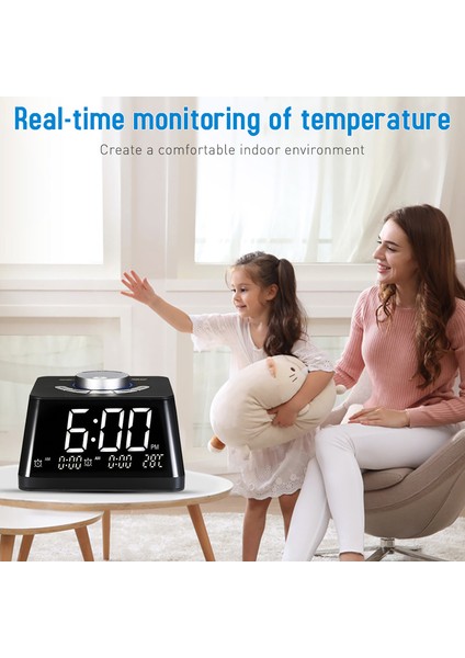Akıllı Dijital Çalar Saat, Fm Radyo, Sıcaklık ve Gece Lambası (Yurt Dışından) fiyatları