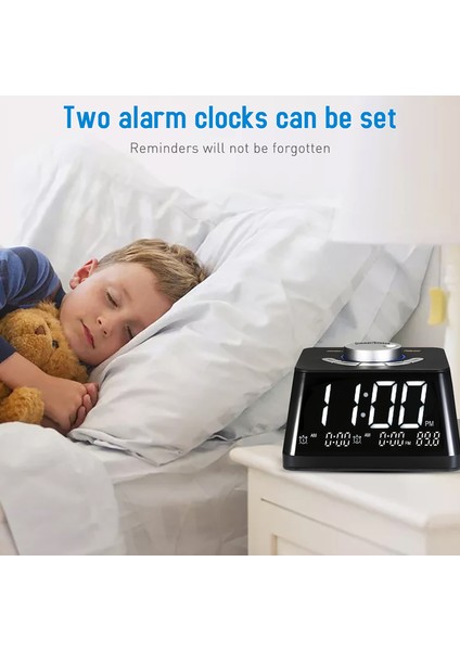 Akıllı Dijital Çalar Saat, Fm Radyo, Sıcaklık ve Gece Lambası (Yurt Dışından) modelleri