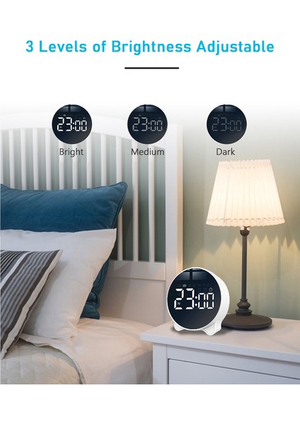 LED Dijital Çift Alarmlı Saat Ayarlanabilir Parlaklık ve Ses (Yurt Dışından) fiyatları