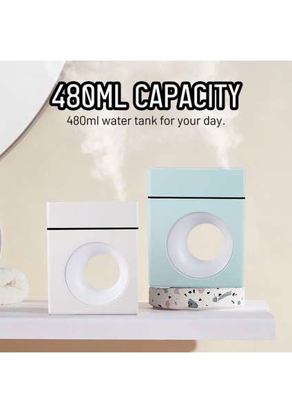 480 ml USB Gece Lambalı Ultrasonik Nemlendirici (Yurt Dışından) fiyatları