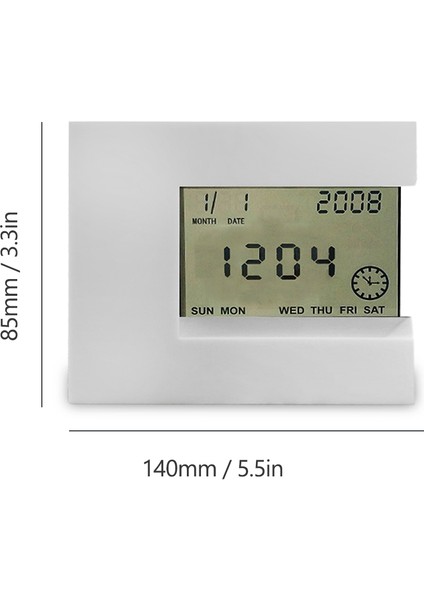 Dijital LCD Alarmlı Saat Sıcaklık Göstergeli Otomatik Sensörlü Sürekli Takvim (Yurt Dışından) fiyatları