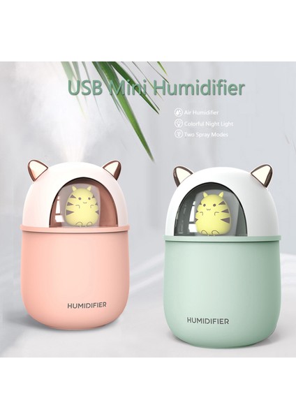 A108 USB Nemlendirici, Esansiyel Yağ Difüzörü ve Renkli LED Gece Lambası (Yurt Dışından)
