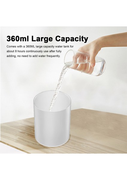 360 ml USB Nemlendirici Yağ Difüzörü Renkli LED Gece Lambası Ev Ofis Araç (Yurt Dışından) modelleri