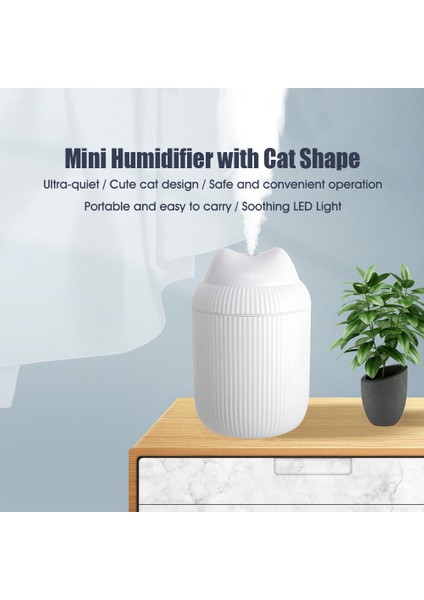 Mini Serin Buhar Nemlendirici 220ML USB Ultra Sessiz 7 Renkli LED Yatak & Seyahat (Yurt Dışından) modelleri