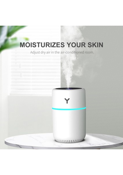 260ML Taşınabilir Nemlendirici, 7 Renkli Gece Lambası, Sessiz USB 2 Sis Modu (Yurt Dışından) modelleri