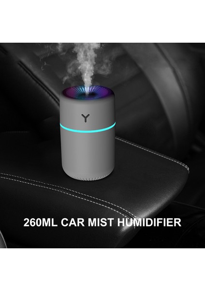 260ML Taşınabilir Nemlendirici, 7 Renkli Gece Lambası, Sessiz USB 2 Sis Modu (Yurt Dışından) fırsatları