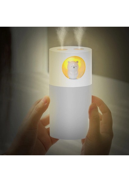 280 ml USB Gece Lambası Pembe Evcil Hayvan Nemlendirici 2 Başlık (Yurt Dışından) fırsatları