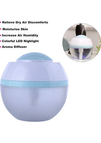 USB Hava Nemlendirici Aromaterapi Difüzörü 7 Renkli LED Gece Lambası (Yurt Dışından) indirimleri