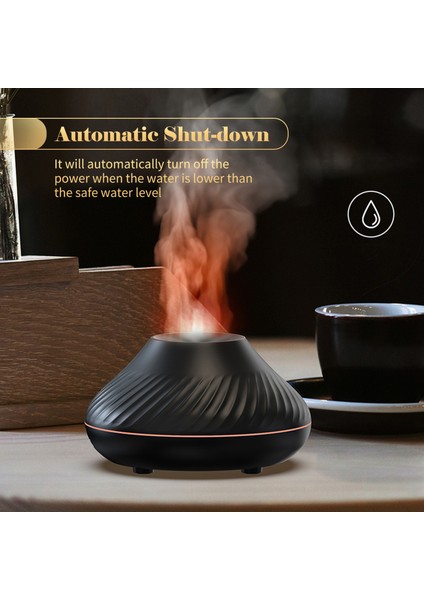 Alev Sis Nemlendirici Aromaterapi Difüzör 7 Renkli Gece Lambası Sessiz Otomatik Kapanma USB Ev Ofis Bebek Odası (Yurt Dışından) fiyatları