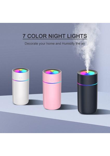 320ML Taşınabilir USB Nemlendirici Kupa 7 Renkli Gece Lambası Filtresiz 10 Saat Zamanlayıcı Otomatik Kapanma (Yurt Dışından) indirimleri