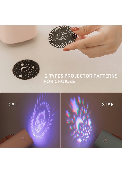 320ML USB Taşınabilir LED Projektörlü Araç Nemlendirici - Otomatik Kapanma, Seyahat Ofis Ev Için (Yurt Dışından) fırsatları