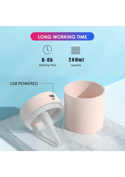 Mini Nemlendirici Otomatik Kapatma USB LED Gece Lambası Ev Araç Ofis Taşınabilir (Yurt Dışından) modelleri