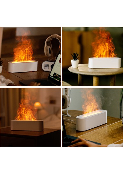 7 Renkli Alev Sessiz Otomatik Kapanmalı USB Nemlendirici (Yurt Dışından) fiyatları