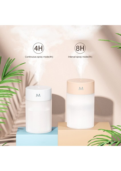 260 ml Taşınabilir USB Nemlendirici - Renkli LED Işık ve Otomatik Kapama (Yurt Dışından)