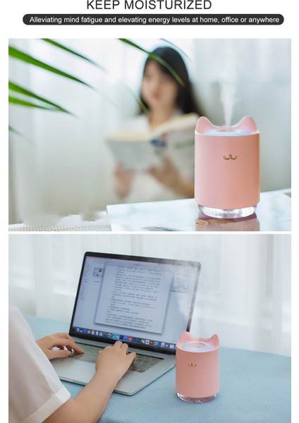 Mini USB Nemlendirici 320ML Çift Püskürtme Renkli LED Işık (Yurt Dışından) indirimleri