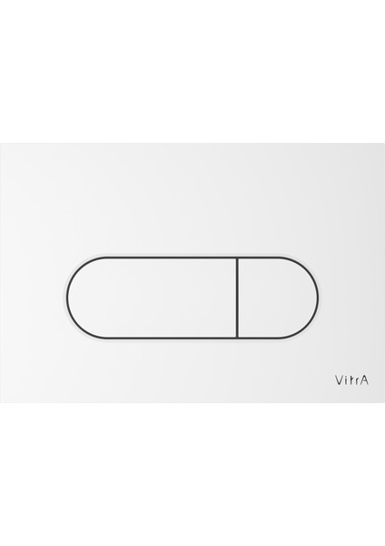 VitrA Root Round 740-2200 Kumanda Paneli, Parlak beyaz