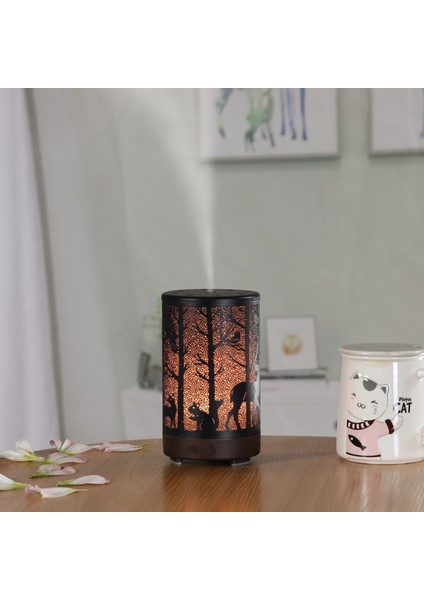 100ML Aromaterapi Difüzör, 7 Renkli Işık Demir Işçiliği - Ev, Ofis & Yoga (Yurt Dışından) fiyatları