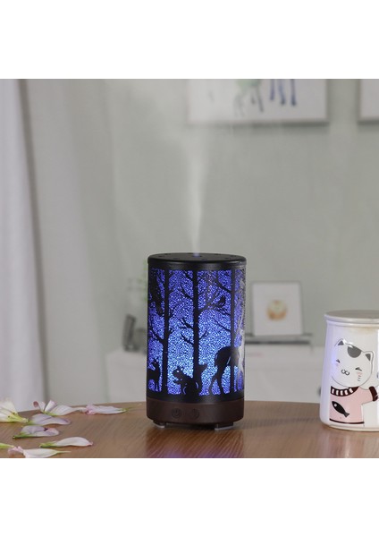 100ML Aromaterapi Difüzör, 7 Renkli Işık Demir Işçiliği - Ev, Ofis & Yoga (Yurt Dışından) indirimleri