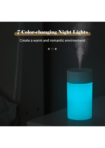 260ML Taşınabilir Nemlendirici Difüzör, Renkli Gece Lambası, Usb, Oto Kapanma - Ev, Seyahat, Ofis Için (Yurt Dışından) fiyatları