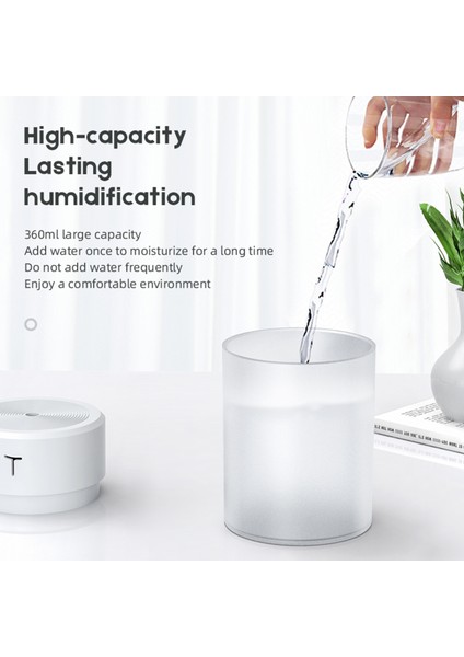 360ML Taşınabilir Sessiz Nemlendirici Otomatik Kapanmalı USB Gece Lambası (Yurt Dışından) modelleri