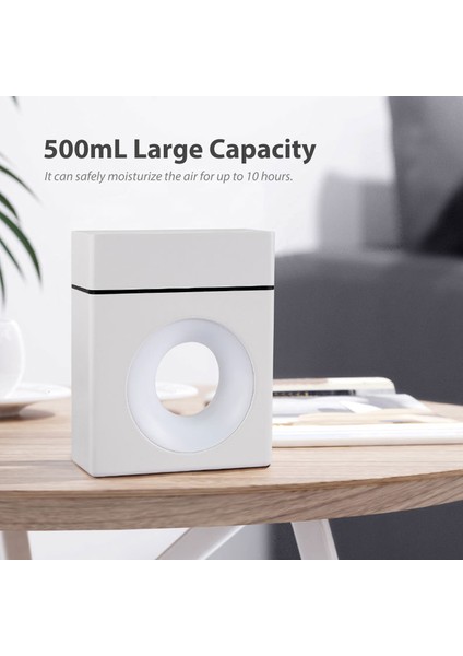 500 ml Nemlendirici Difüzör Renkli Gece Işığı 2 Mod Sessiz Çalışma (Yurt Dışından) fırsatları